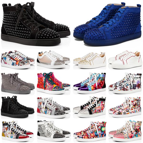 

casual shoes men women colorful 36-47 red black white green pink with nails mens womens leather walking outdoor designer sneakers
