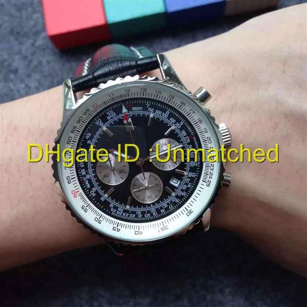

luxury watches battery quartz vk chronograph for mens watch leather strap fashion wristwatches 40mm207o, Slivery;brown