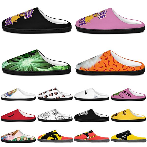 

diy Slippers Custom Slippers Customized Cotton Slippers Men Women Cotton Slippers beautiful antislip antiskid Warm Customized Patterns big Size p57180