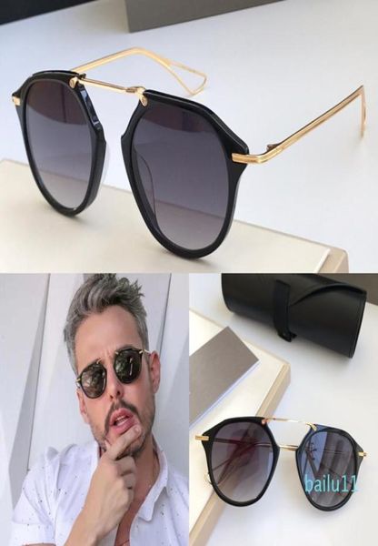 

new sunglasses for men model vintage sunglasses koh fshion style round frame uv 400 lens come with case selling st1880032, White;black