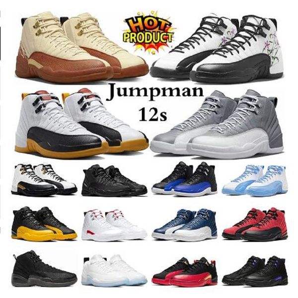 

men basketball shoes 12 12s mens sneakers muslin floral royalty taxi twist cherry playoffs dark concord winterized jumpman trainers sports