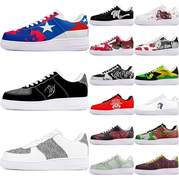 

DIY shoes winter comfortable autumn mens Leisure shoes one for men women platform lovely sneakers Classic cartoon graffiti trainers comfortable sports 8167