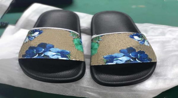 

women sandals designer shoes slides rubber men slipper striped men flip flops luxury slide summer fashion wide flat slippery sanda7136479, Black