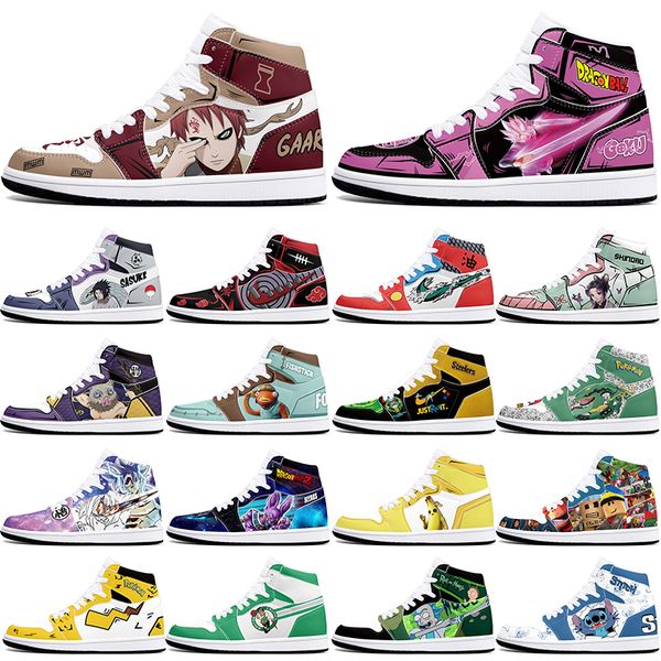 

DIY classics customized basketball shoes 1s sports outdoor for men women antiskid anime fashion Versatile figure sneakers 36-48 454958