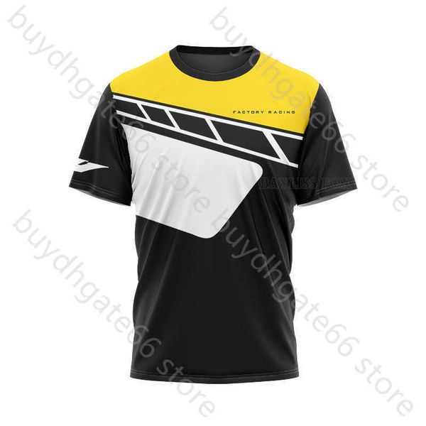

b9mc men's t shirt 2023 new style summer motorcycle for yamaha yzr m1 gp ractory racing team clothing riding mens yellow black tee emwz, White;black