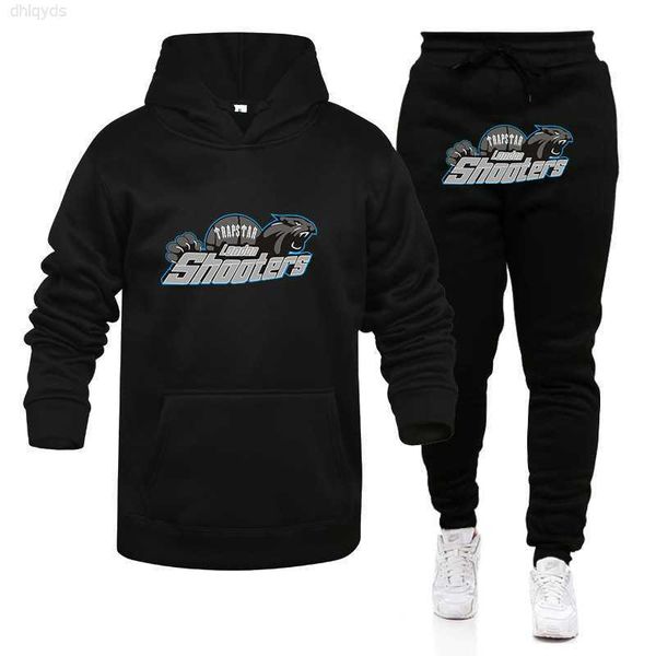 

tracksuit men's tracksuits autumn shooters trapstar printed men winter hoodie set women oversized brand sports suit pant sets 221202f0d, Gray