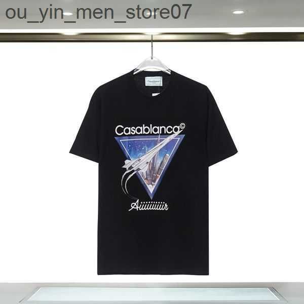 

fashion t shirt men women designers t-shirts tees apparel man robe de soiree chest shirt luxury clothing street shortsclothes casablanc tsh, White;black