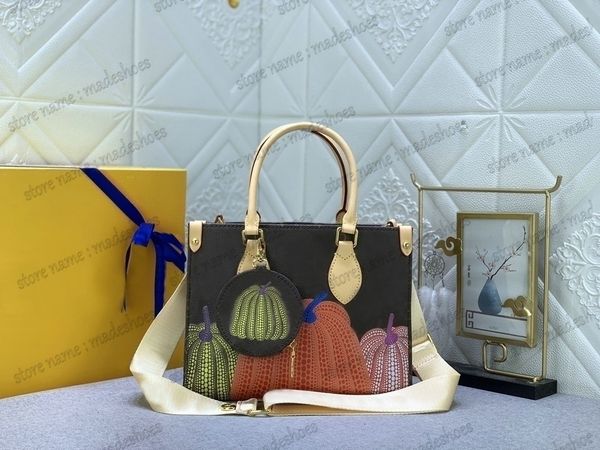 

on the go yk dots shouder bag 3d painted dots embossed monograms giant mini tourterelle luxury detachable zero wallet crossbody tote m45659