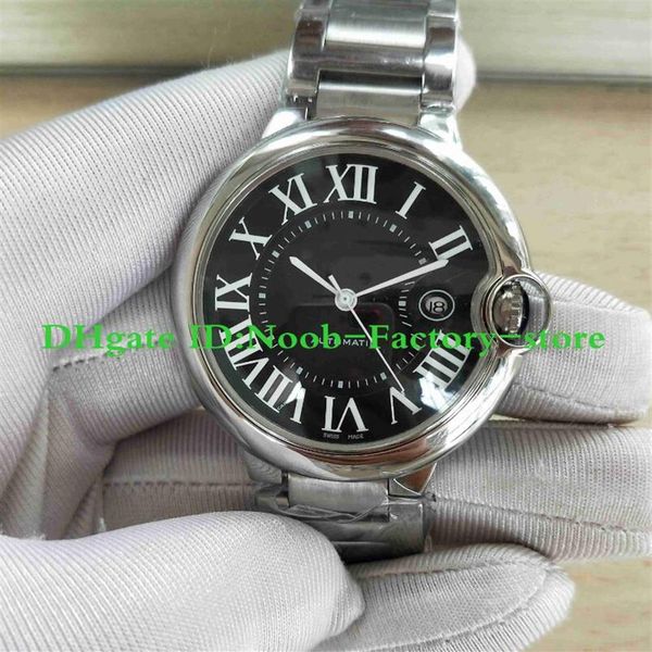 

new factory pographs blue balloon series w6920042 black dial watch automatic movement work 42mm men's sport wrist watches 268q, Slivery;brown
