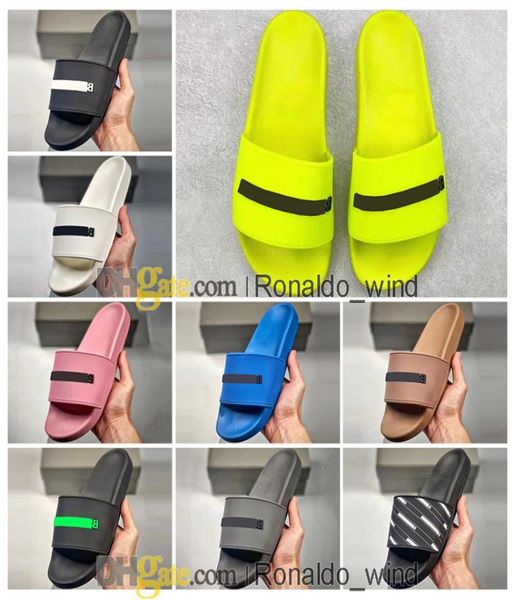 

mens womens platform pool slide slippers black fashion trainers shoes home indoor outdoor summer casual beach rubber slides sandal6325738