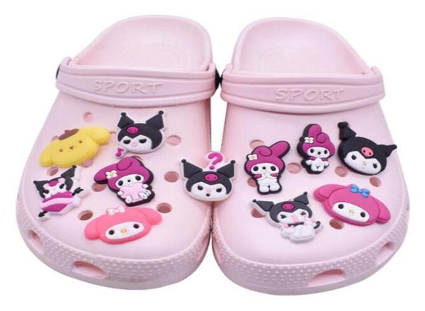 

fast delivery 4000pcs cartoon croc charms custom soft cute pvc shoe charm accessories decorations for clog shoes childrens gift4529591, White;pink