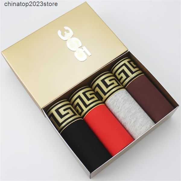 

underpants chenke gold belt fashion cotton breathable underwear soft comfortable boxer shorts solid color middle waist men 2o4z9, Black;white
