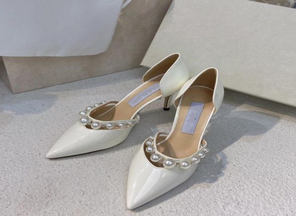 

fashion women039s designer shoes pink pointed toes highheeled sandals pearl business wear banquet pumps9855372, Black