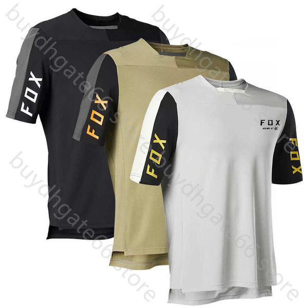 

9h1g men's t shirt 2023 new style cycling jersey enduro motocross mtb bat ffooxx downhill mountain bike dh maillot ciclismo hombre quic, White;black