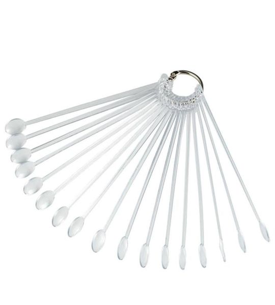 

spoon shape nail art tips sticks false display practice fan polish gel swatches color sample tools equipment manicure pro4395935