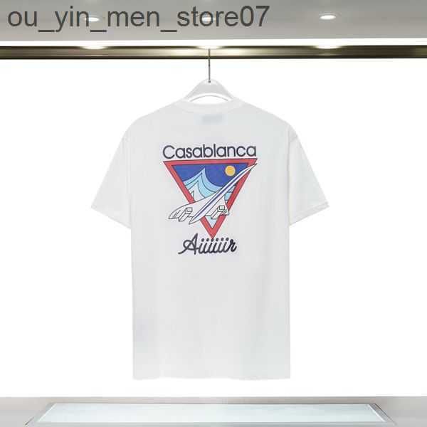 

fashion t shirt men women designers t-shirts tees apparel man robe de soiree chest shirt luxury clothing street shortsclothes casablanc tsh, White;black