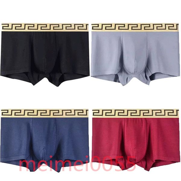 

designer luxury brand underwear men's modal boxer underwear summer ice breathable thin trend mid waist boxer men's boxer underwear, Black;white