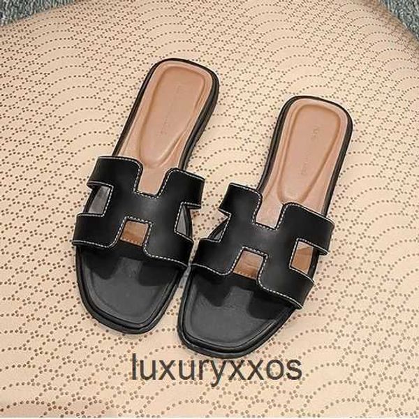 

orans shoe summer slide wear 2023 leather women beach designer outside sandal mesh slippers tourism beach flat bottom sandals px4f