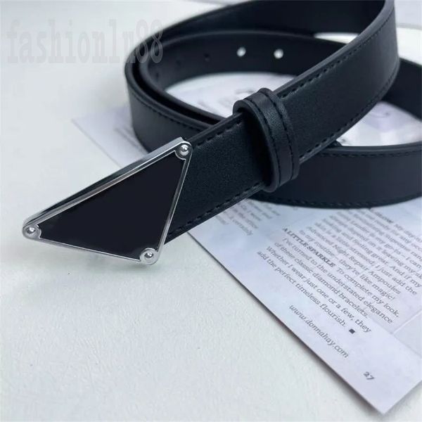 

designer belts for women luxury triangle mens belt geometric black buckle leather fashion waist coat accessories 3.8cm 3cm leather belt famo, Black;brown