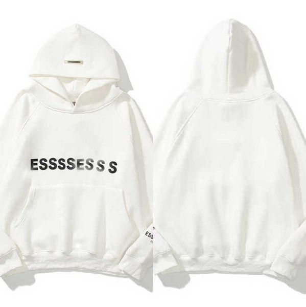 

classics luxury men's tracksuits ess sweatshirts letter hoodies men women sportswear hooded pant coat sweater pullover couple hoodie j, Black