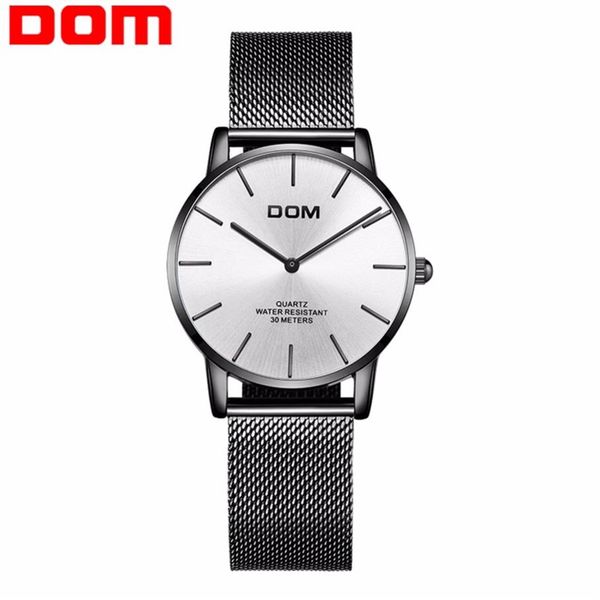 

dom watches women fashion watch 2018 brand female fashion wrist watches waterproof women steel bracelet watches g-36bk-7mt238q, Slivery;brown