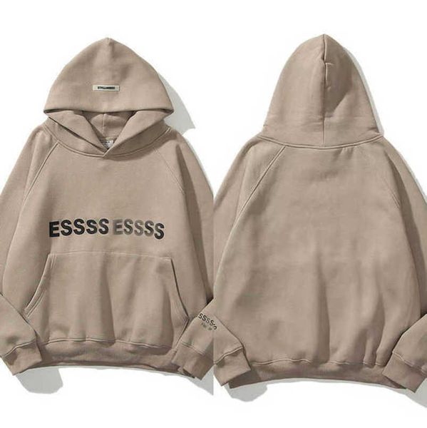 

classics luxury men's tracksuits esss entials sweatshirts letter hoodies men women sportswear hooded pant coat sweater pullover couple, Black