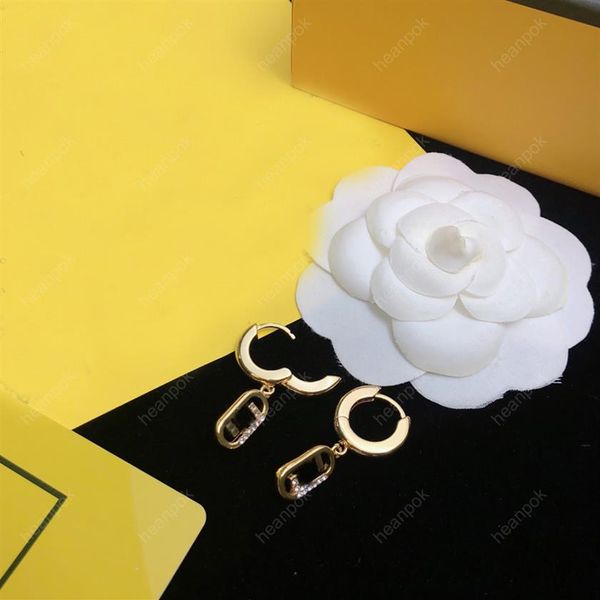 

women gold hoop earings designer jewelry luxurys diamond dangle studs earrings boucle letters hoops f with box new 010506r166n, Golden;silver
