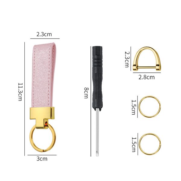 

high qualtiy key ring holder key chain porte clef gift men women souvenirs car bag keychain with box, Silver