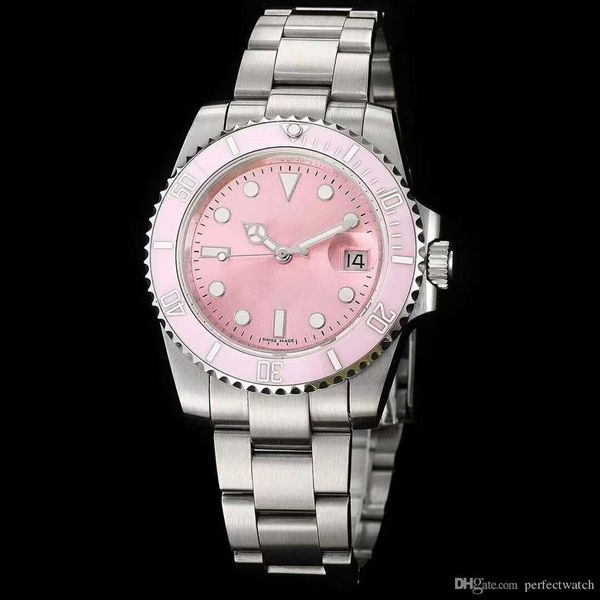 

new high-end goddess automatic mechanical watch japan 8215 machine core 316 kong watch strap highly fortified glass mirror 267f, Slivery;brown