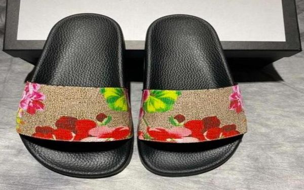 

slippers paris beach slide scuffs womens summer sandals ladies designer flip flops multicolors embroidered floral shoes size 4346150, Black