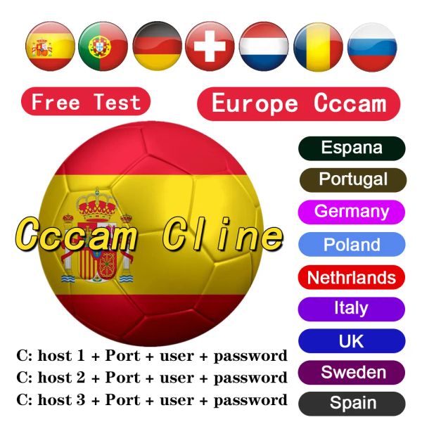

2023 cccams wireless tv aerial europa germany oscam cline desky 5/6/7/8 european cccam used in dvb - s s2 poland portugal spain and stable s