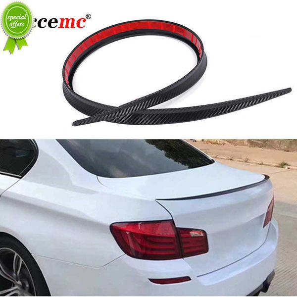 

new 1.2m universal tail spoiler carbon fiber trunk diy car-styling refit rear trunk for auto accessories roof spoiler