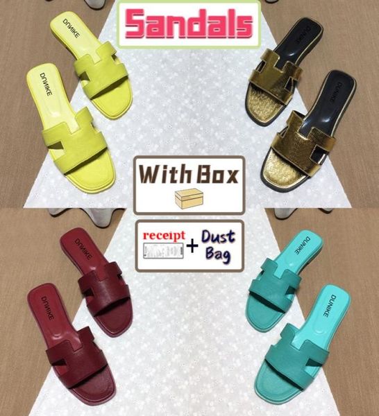 

with box men women slippers beach sandals lychee skin metallic patent leather royal burgundy turquoise lime summer slides mens sho4049532, Black