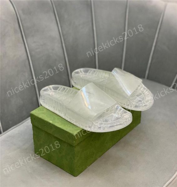 

mens womens slipper laser summer sandals beach slides popular slippers ladies sandali bathroom candy color jelly shoes classic flu1959122, Black