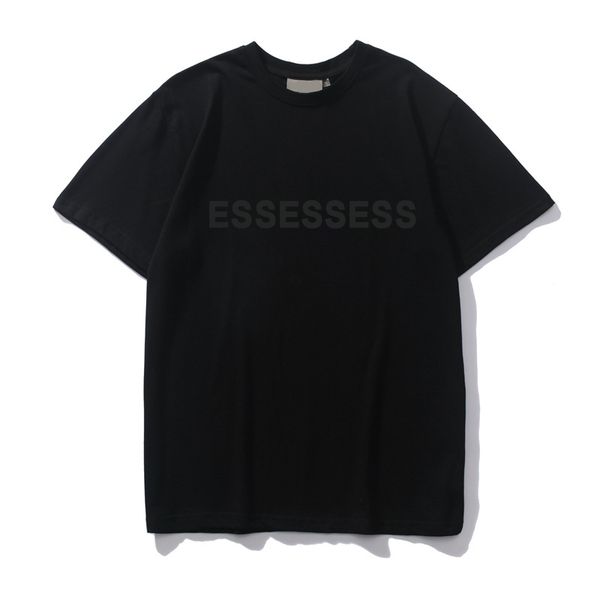 

2023 ess luxuryt-shirt designer tees fashion t shirts mens womens god short sleeve hip hop streetwear casual clothing clothes new quaz, White;black