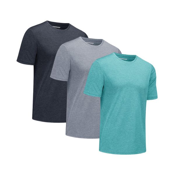 

men's t-shirts crysully 3 packs running t-shirts men casual short sleeve t shirts quick dry gym fitness athletic workout 3 pieces set t, White;black