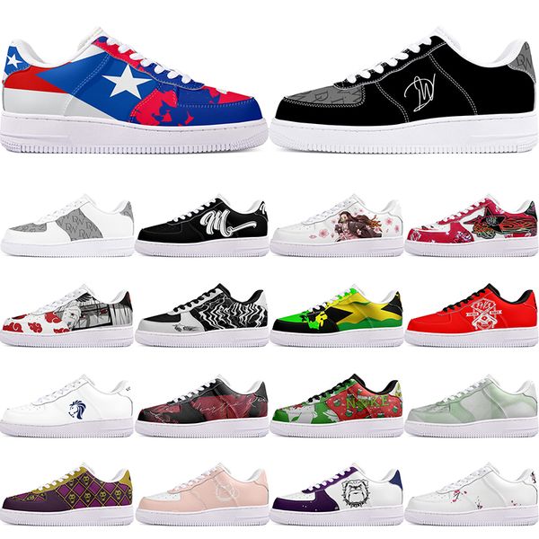 

DIY shoes winter comfortable autumn mens Leisure shoes one for men women platform precious sneakers Classic cartoon graffiti trainers comfortable sports 3350