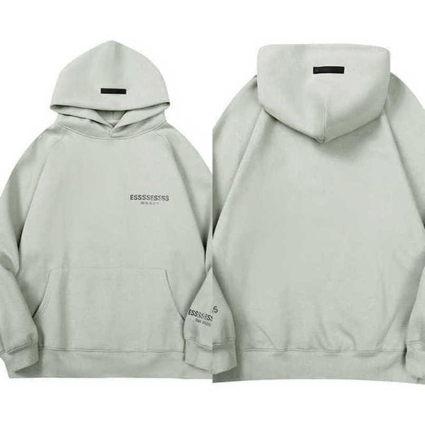 

classics luxury men's sweatshirts essss ential tracksuits letter hoodies men women sportswear hooded pant coat sweater pullover couple, Black