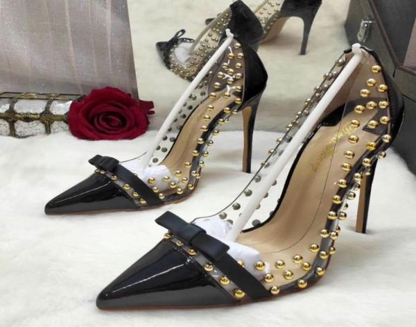 

summer fashion women pumps silver patent spikes stiletto point toe bride wedding shoes high heels real po 12cm 10cm 8cm brand7364036, Black