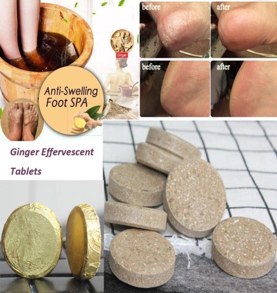 

antiswelling foot scrubs spa ginger foot soak effervescent tablets treatment for swelling edema ankle and pain9581535