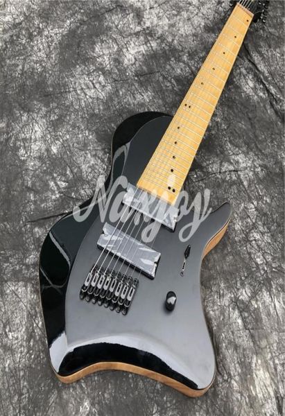 

8 strings tosin abasi animals leaders signature black electric guitar mahogany body maple fingerboard mop dot inlay blackhardwa4512668