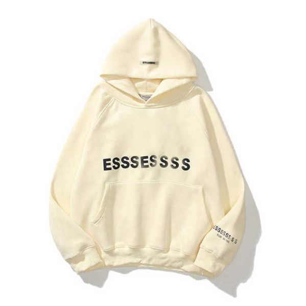 

classics men's luxury sweatshirts essss entials tracksuits letter hoodies men women sportswear hooded pant coat sweater pullover coupl, Gray