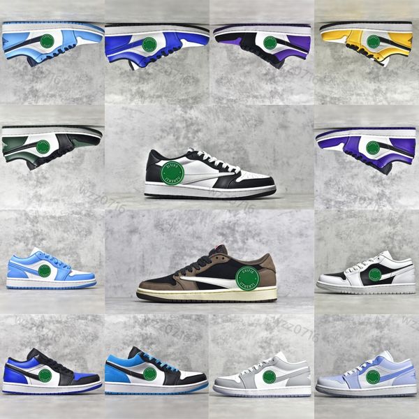 

mens 1s low 1 unc basketball shoes pine green pairs university blue smoke grey starfish red obsidian women sports yellow banned bred chicago