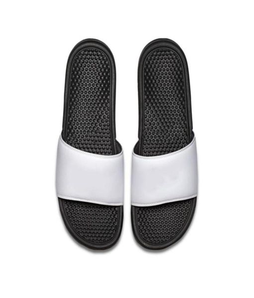 

men women designer slippers benassi summer huaraches slippers black white loafers fashion flats leather luxu8404390