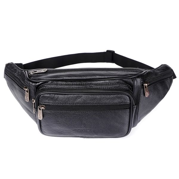

waist bags genuine leather waist bag men waist pack waist bag funny pack belt bag men chain for phone pouch bolso zznick 230420