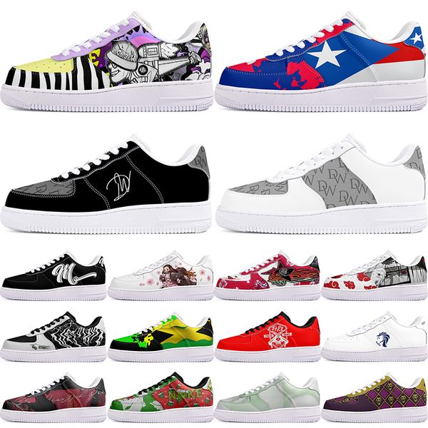 

DIY shoes winter comfortable autumn mens Leisure shoes one for men women platform exquisite sneakers Classic cartoon graffiti trainers comfortable sports 2256