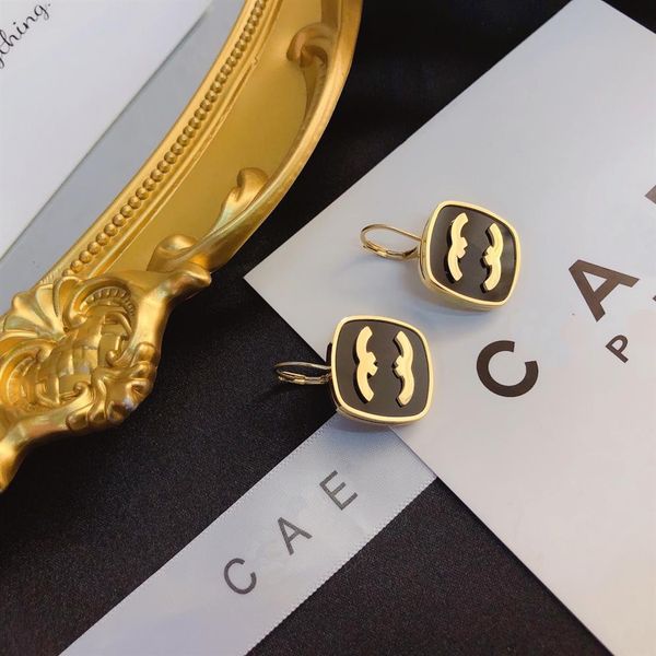 

luxury earings charm designer earrings 18k gold plated earring brand fashion jewelry round design for women wedding party accessor269b, Golden