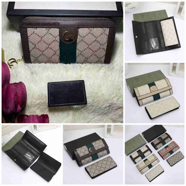 

qwertyui879 designer ophidia long wallet clutch bags hand long wallets card holder women leather double g collection coin purse luxurys men, Red;black