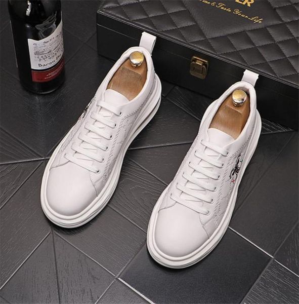 

new arrival mens white air leisure shoes fashion concise designer breathable flat platform male casual comfort zapatos4048141, Black
