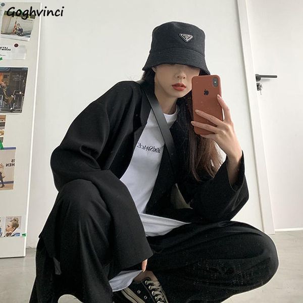 

pants blazers women cool girls boyfriend ulzzang chic pockets loose student casual hip hop punk stylish allmatch solid simple outwear, White